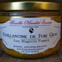 Feuillantine de foie gras aux magrets  (190g)