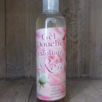 Gel douche exfoliant à la rose (250ml)