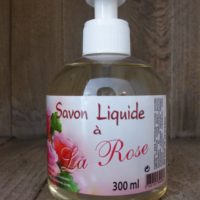 Savon liquide à la rose  (300ml)