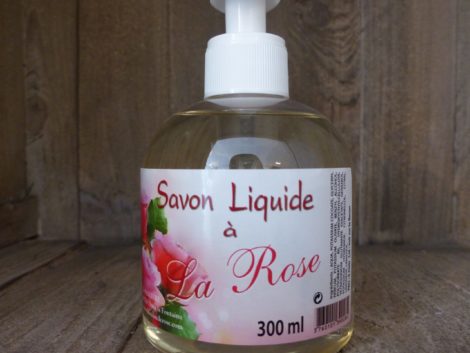 Savon liquide à la rose  (300ml)