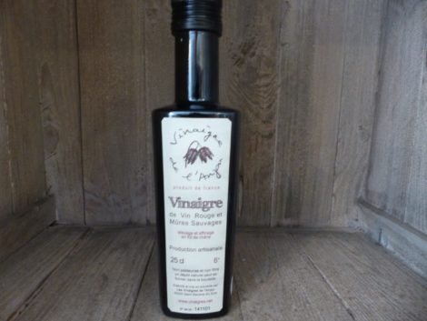 Vinaigre de vin rouge et mûres sauvages  (25cl)