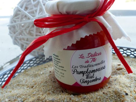 Confiture Pamplemousse miel gingembre (290gr)