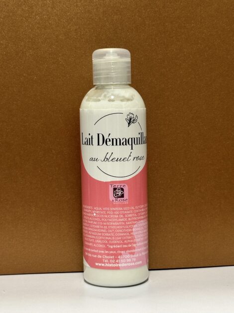 Lait démaquillant au bleuet rose  (200ml)