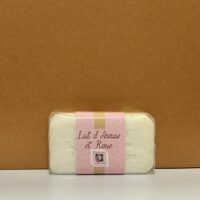 Savon au lait d'ânesse & à la rose (100g)